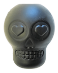 Sodapup Magnum Sugar Skull Ultra-Durable Chew Toy & Treat Dispenser - Black