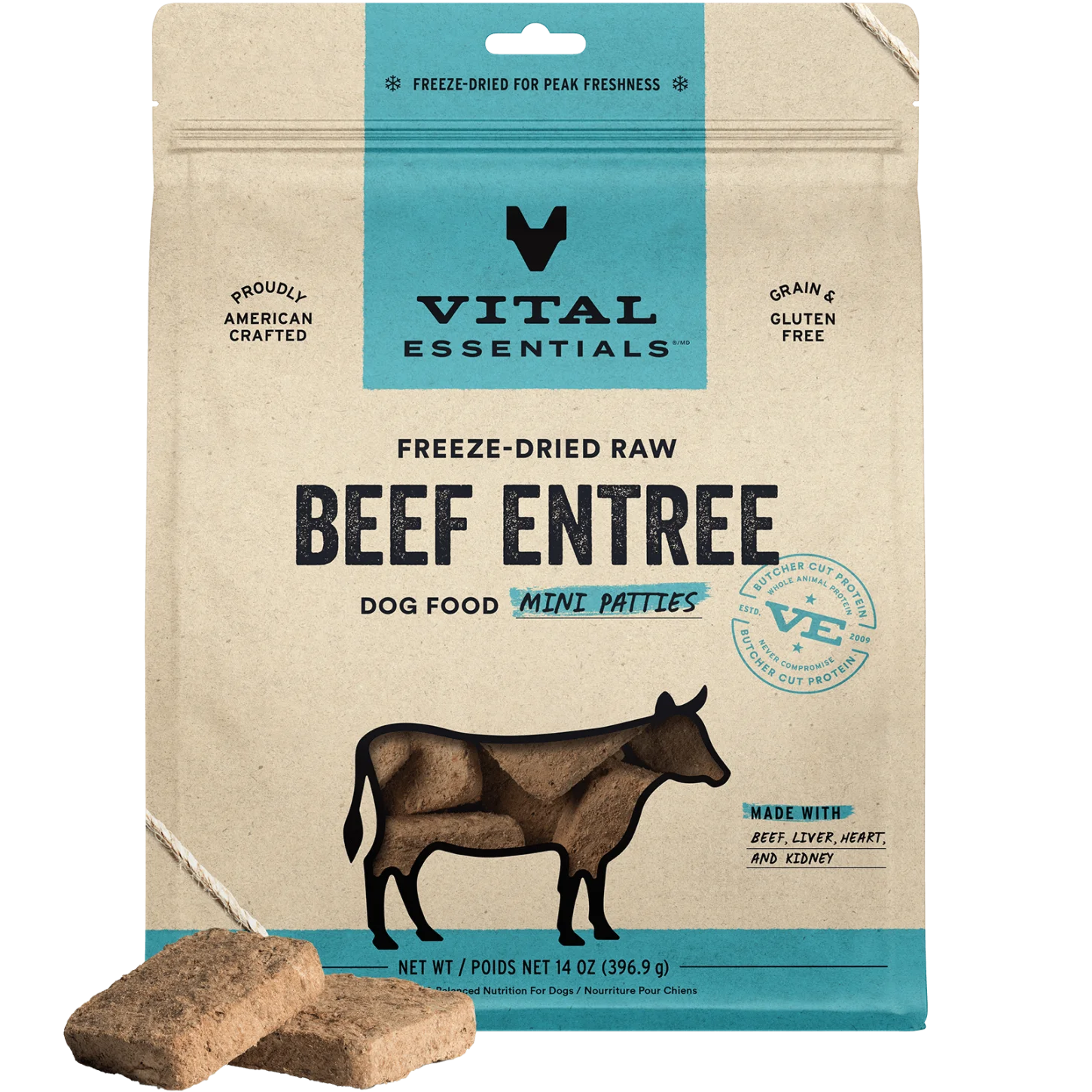 Vital Essentials Freeze-dried Raw Beef Entree