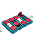 Outward Hound Dog Brick Interactive Treat Puzzle Dog Toy, Blue