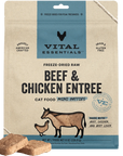 Vital Essentials Freeze-Dried Raw Protein Beef & Chicken Mini Patties Cat Food