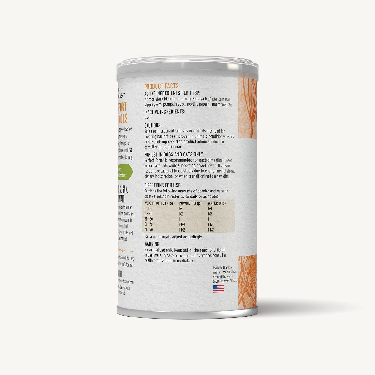 The Honest Kitchen Perfect Form - Herbal Digestive Supplement