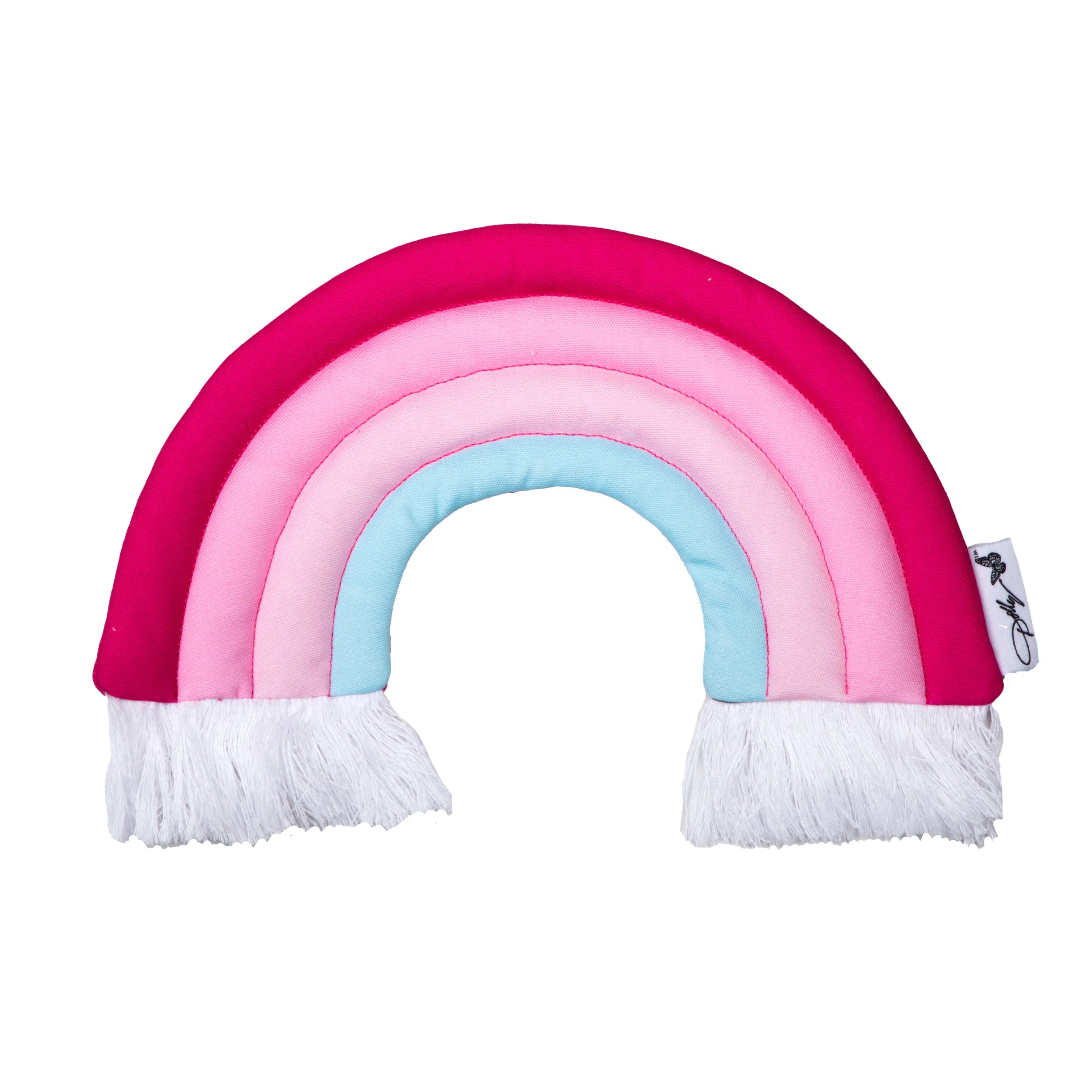 Doggy Parton - Rainbow Fringe Plush Crinkle Dog Toy