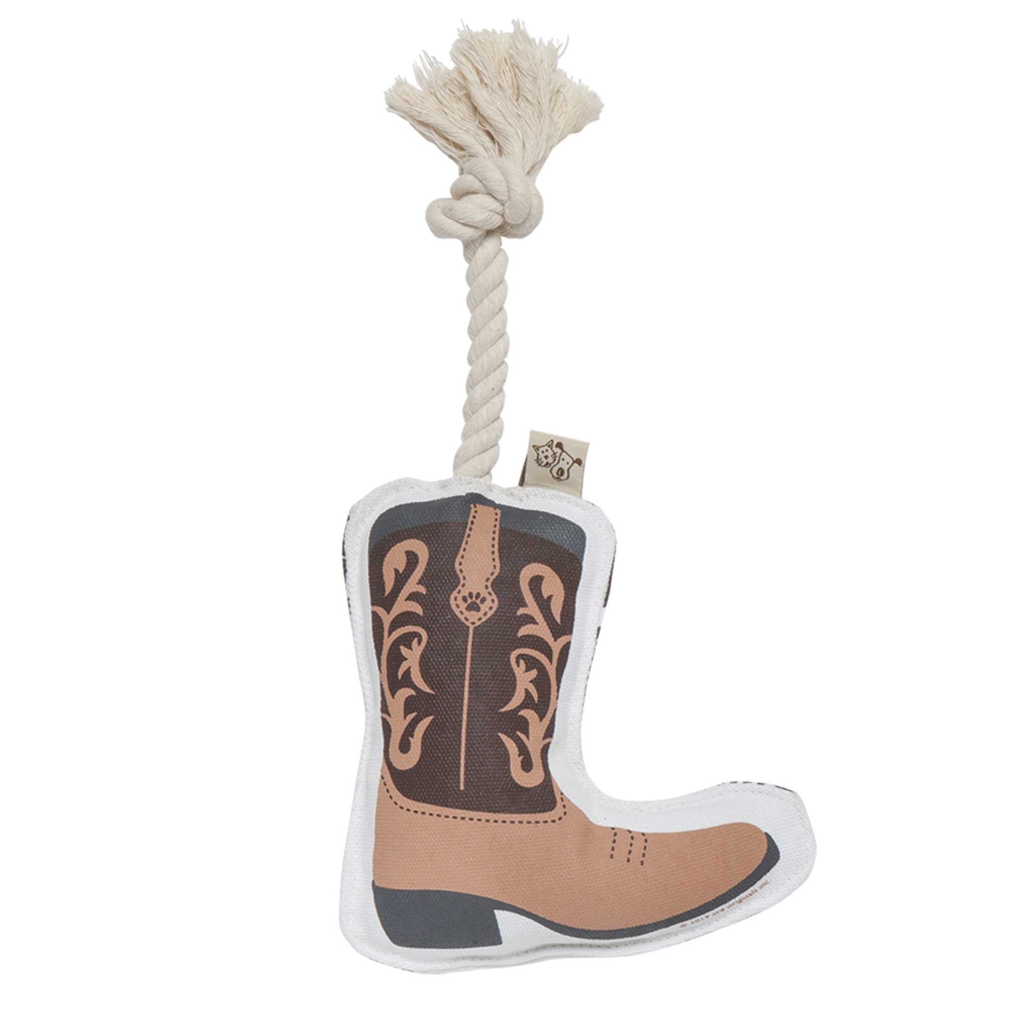 Speckle & Spot by Ore’ Originals - Rope Dog Toy | Cowboy Boot