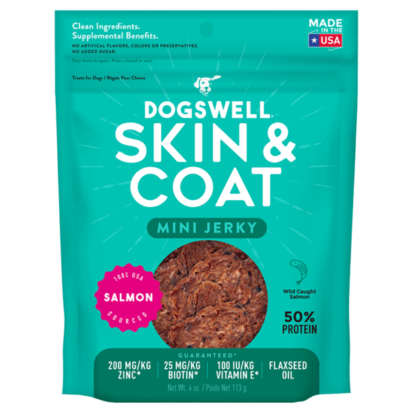 Dogswell Skin & Coat Jerky - Salmon