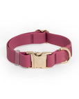 Sunny Tails Mulberry Burgundy Waterproof Dog Collar