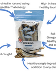 Icelandic+ Dog Treat Herring Whole 3oz Bag