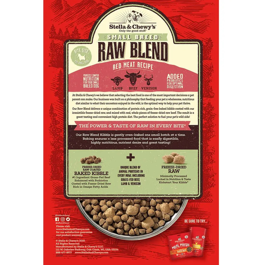 Stella & Chewy's Small Breed Red Meat Raw Blend Kibble