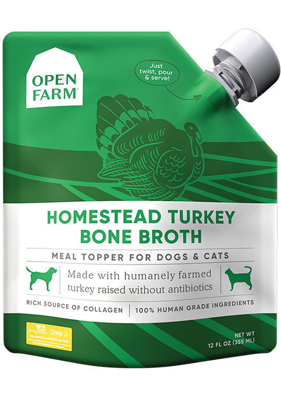 Open Farm Homestead Turkey Bone Broth for Dogs