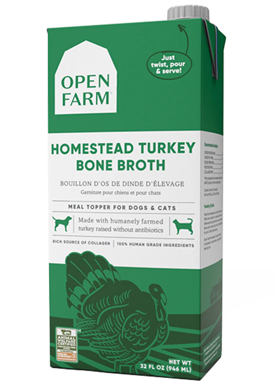Open Farm Homestead Turkey Bone Broth for Dogs The Modern Dog Company