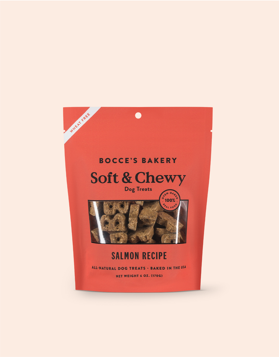 Bocce Bakery Basics Soft Chewy Salmon 6oz
