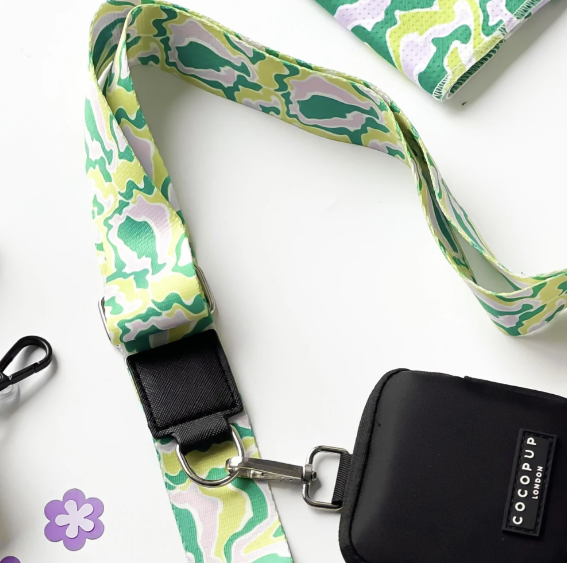 Cocopup London - Bag Strap - Groovy Green
