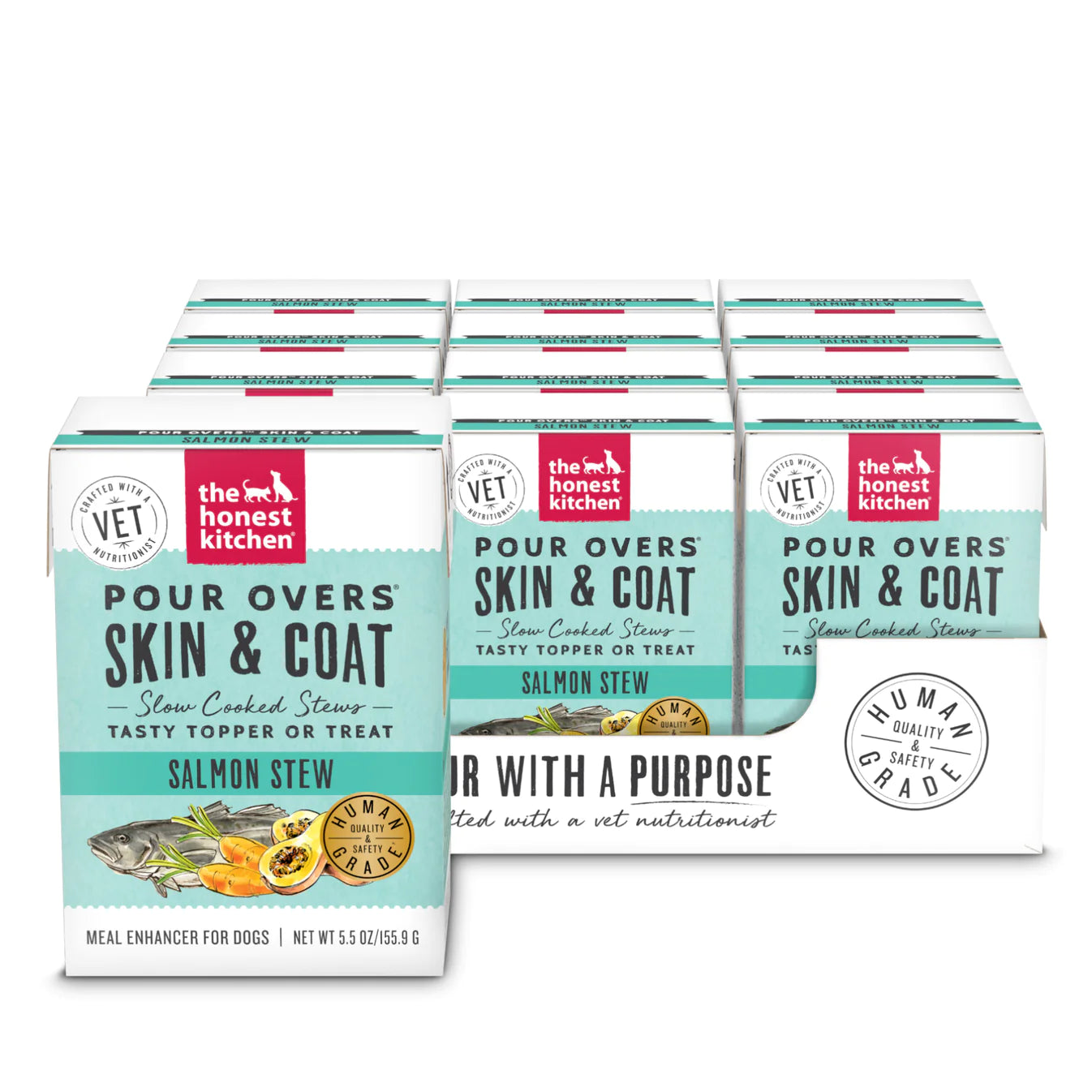 The Honest Kitchen Skin & Coat Pour Over - Salmon Stew