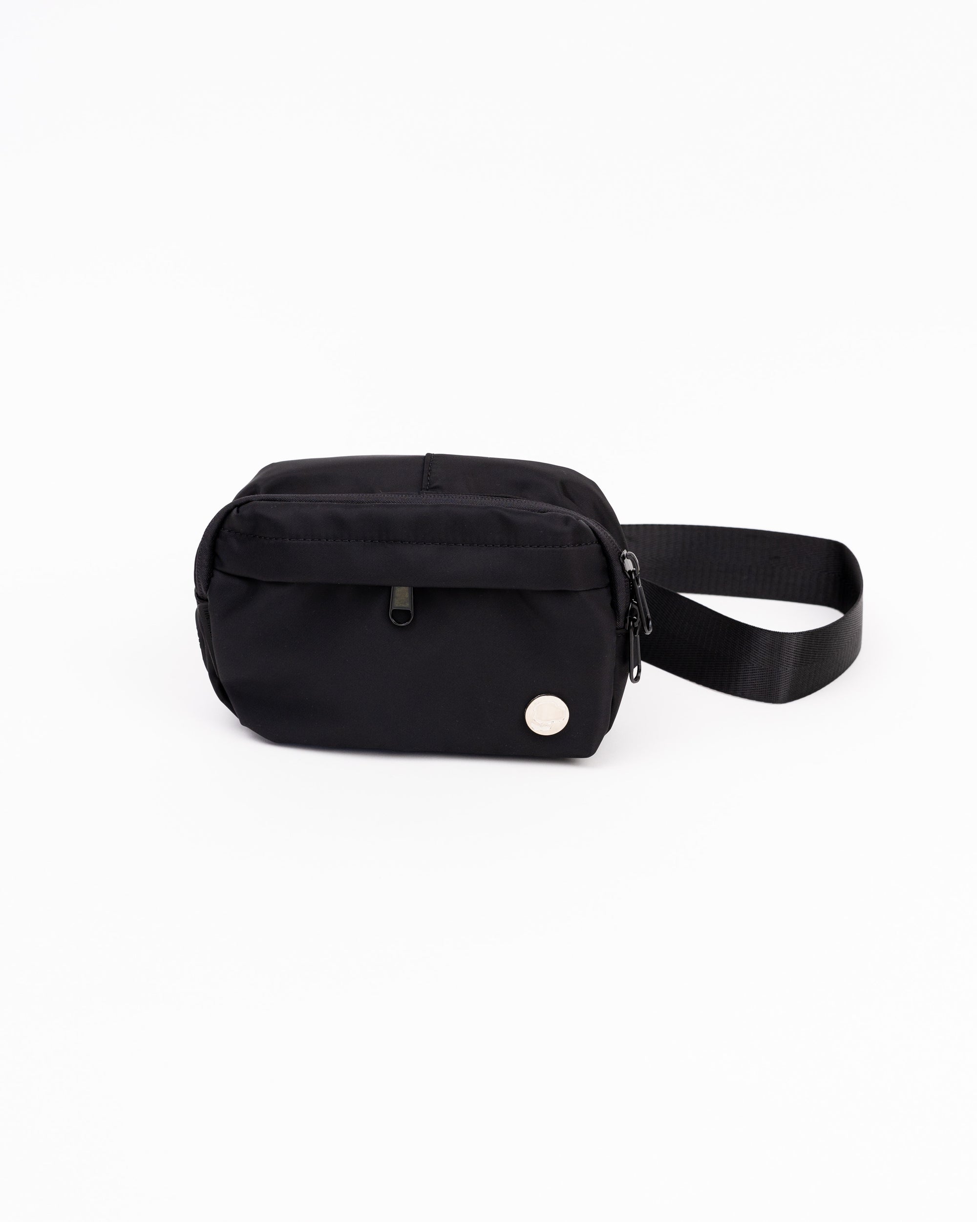 Monochrome Belt Bag with Discrete Poop Bag Dispenser