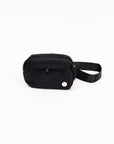 Monochrome Belt Bag with Discrete Poop Bag Dispenser