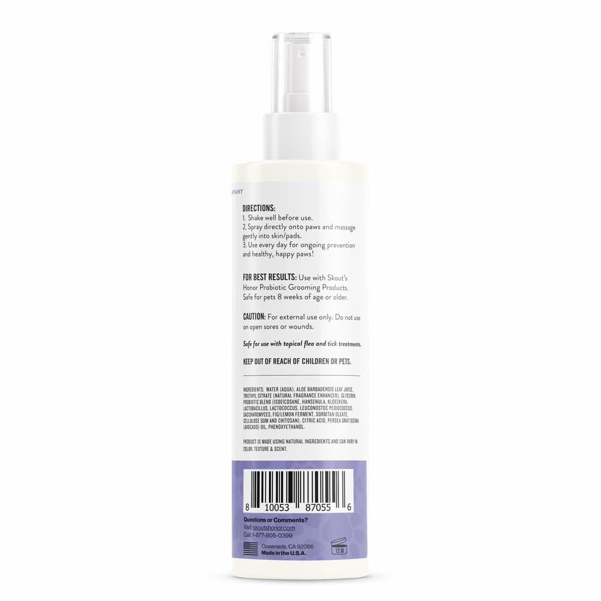Skout's Honor - Probiotic Paw Spray for Dogs & Cats