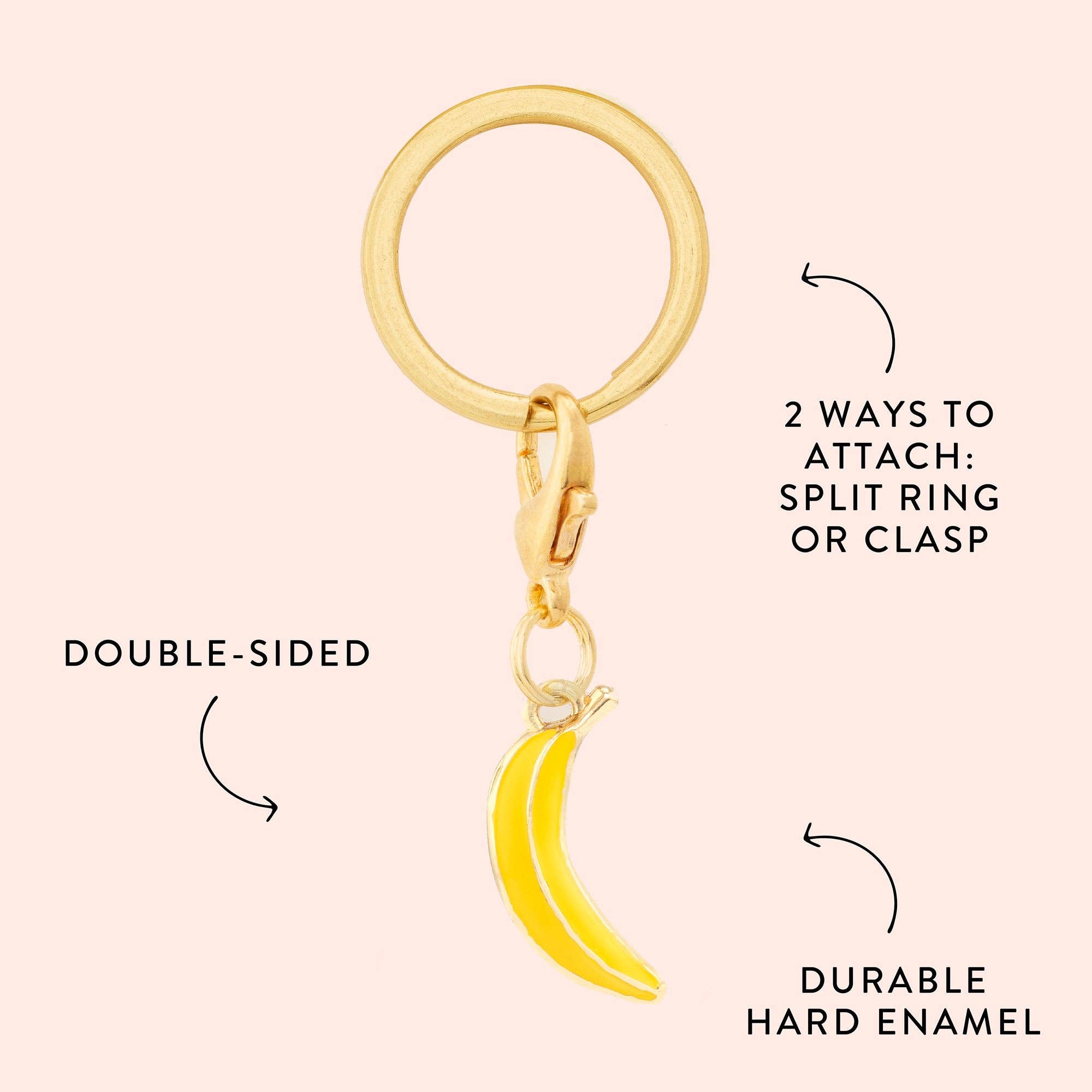 The Foggy Dog - Banana Collar Charm: Charm Only