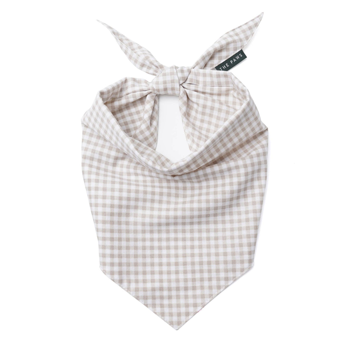 The Paws - Biscuit Gingham Dog Bandana
