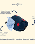 Lucy & Co. - Appley Ever After Corduroy Poop Bag Holder