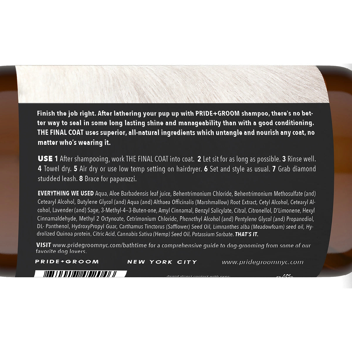 Pride + Groom Conditioner The Final Coat The Modern Dog Company Store