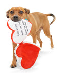 BARK Valentine's Be Mine Growlentine Plush Dog Toy M/L