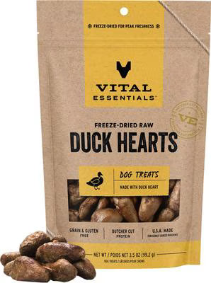 Vital Essentials Freeze-Dried Duck Hearts