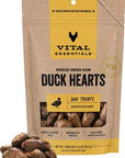 Vital Essentials Freeze-Dried Duck Hearts