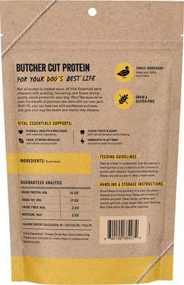 Vital Essentials Freeze-Dried Duck Hearts
