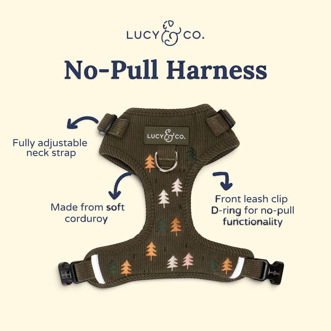 Lucy &amp; Co. - Take a Hike Corduroy No-Pull Harness