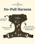 Lucy & Co. - Take a Hike Corduroy No-Pull Harness