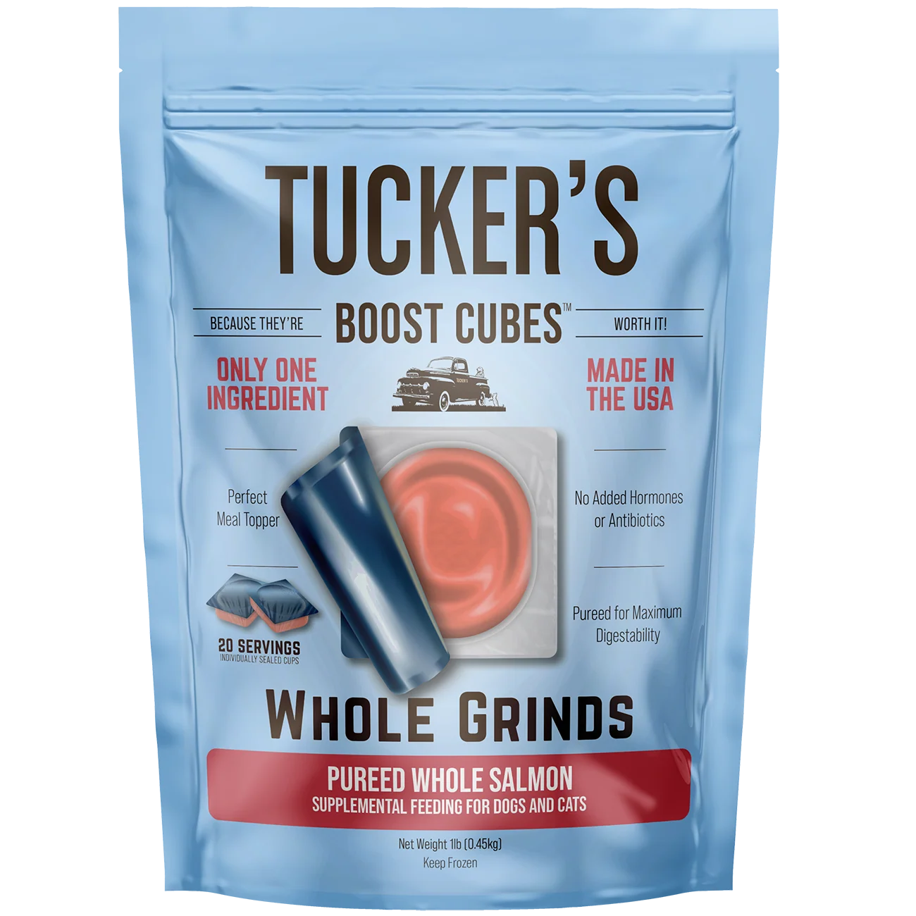 Tucker's Pureed Whole Salmon Frozen Boost Cube Topper