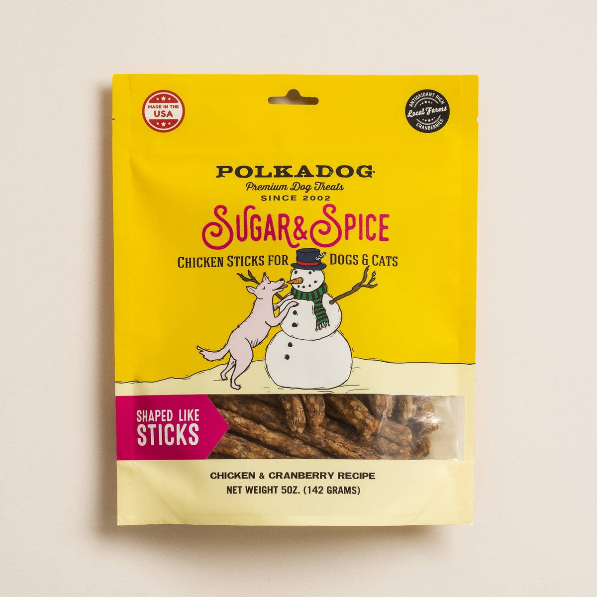 Pet Palette Distribution - Polka Dog Holiday Pouch: Sugar &amp; Spice (Chicken &amp; Cranberry)