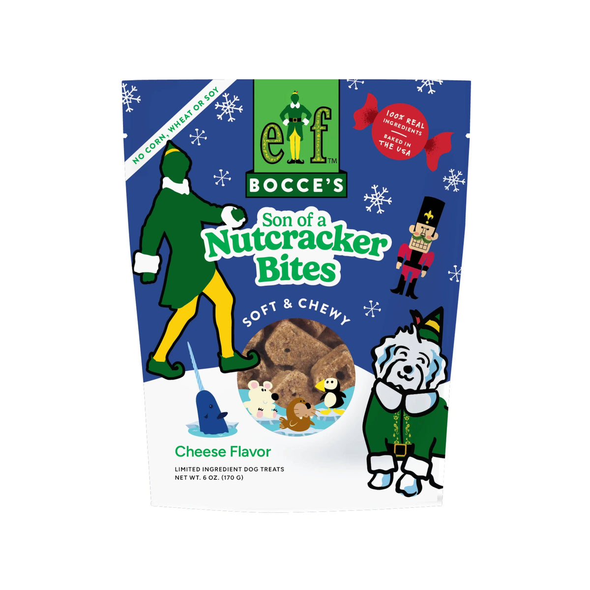 Pet Palette Distribution - Bocce's Bakery Son of a Nutcracker Bites Dog Treats 6oz