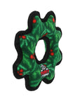 Tuffy Dog Toys - VIP Products - Tuffy Holiday Junior Gear Ring Wreath, Durable Dog Toy