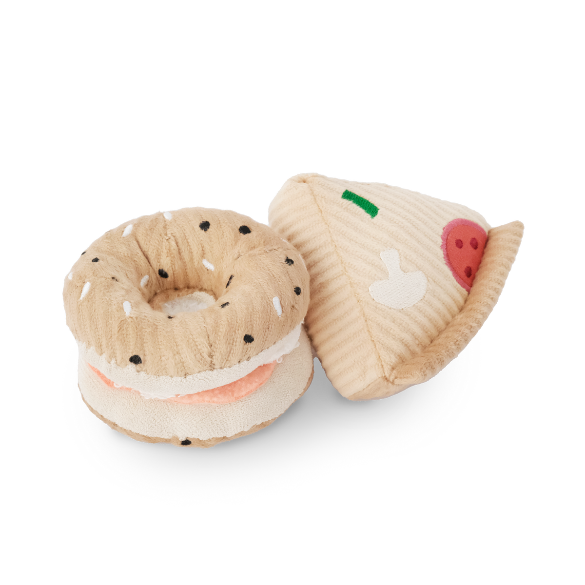 Lambwolf Collective - KITTY PIZZA &amp; BAGEL SET//cat toy: Default Title