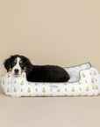 Petshop by Fringe Studio - BLOCK PRINT MARIGOLDLD MEDIUM ROUND PET BED
