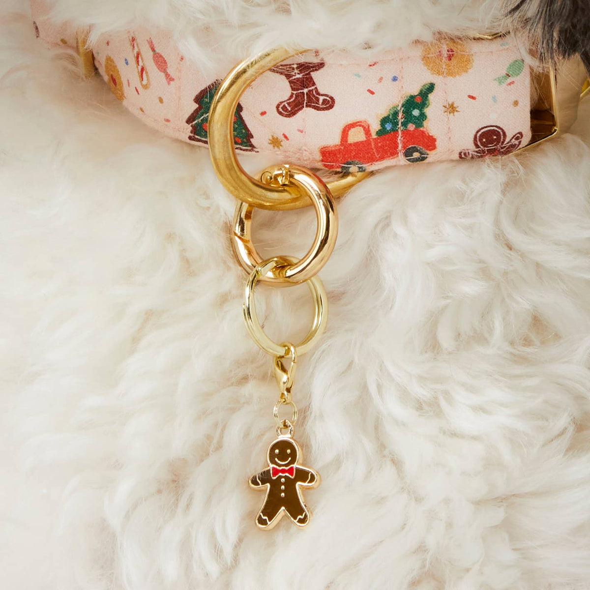 The Foggy Dog - Gingerbread Man Collar Charm: Charm Only