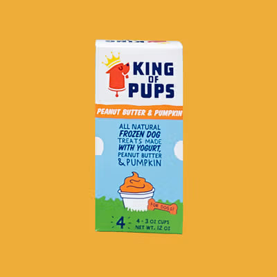 King of Pups Frozen Peanut Butter &amp; Pumpkin Yogurt Treat