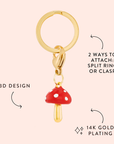 The Foggy Dog - Toadstool Collar Charm: Charm Only