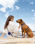 SUNNY TAILS - Signature Navy Snap Dog Treat Pouch: Standard (1/2 cup)
