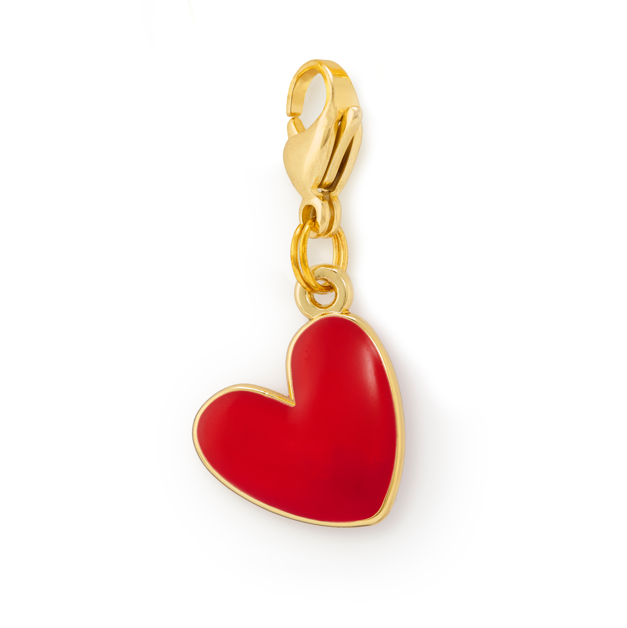 The Foggy Dog - Red Heart Collar Charm: Charm Only