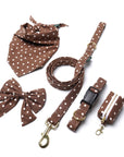 The Paws - Chocolate Dot Dog Bandana