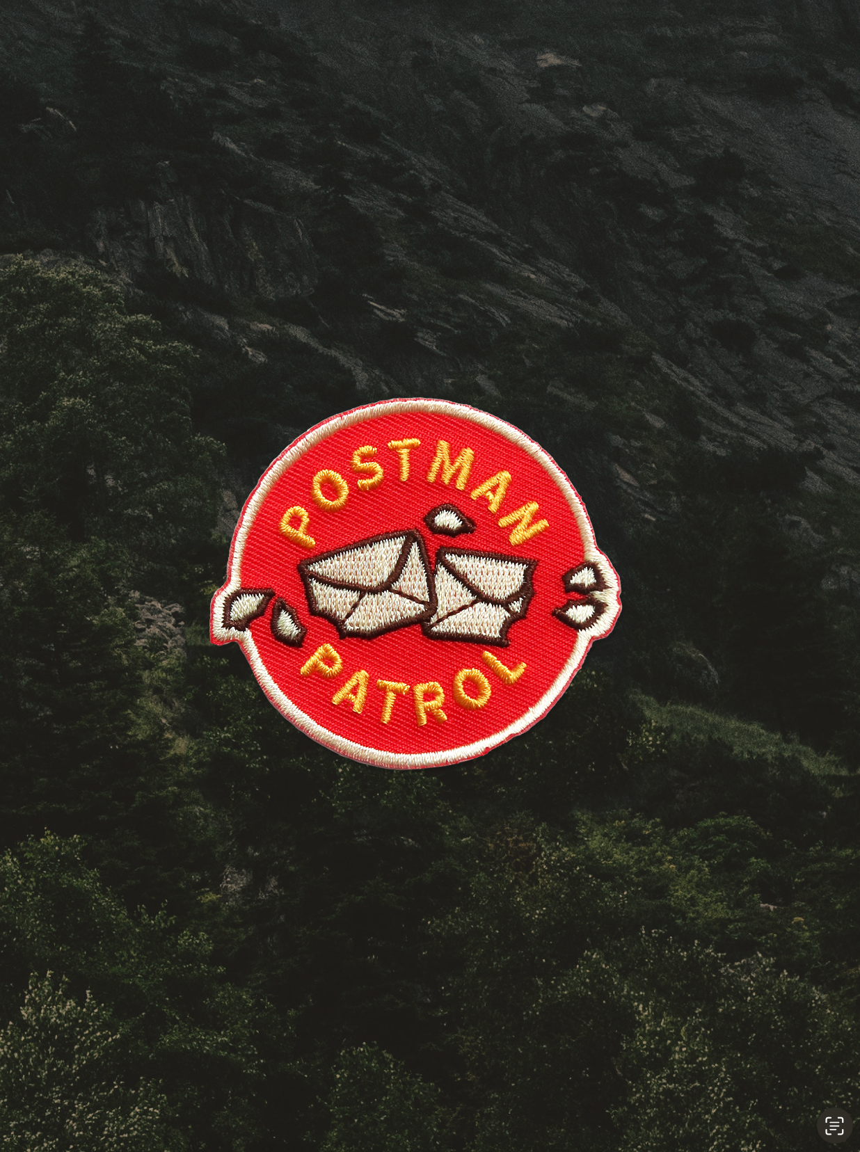 Scout&#39;s Honour - Postman Patrol iron-on patch for dogs