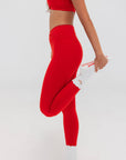 Almla Active - Dachshund Embroidered Pilates Socks Red Paw Grips