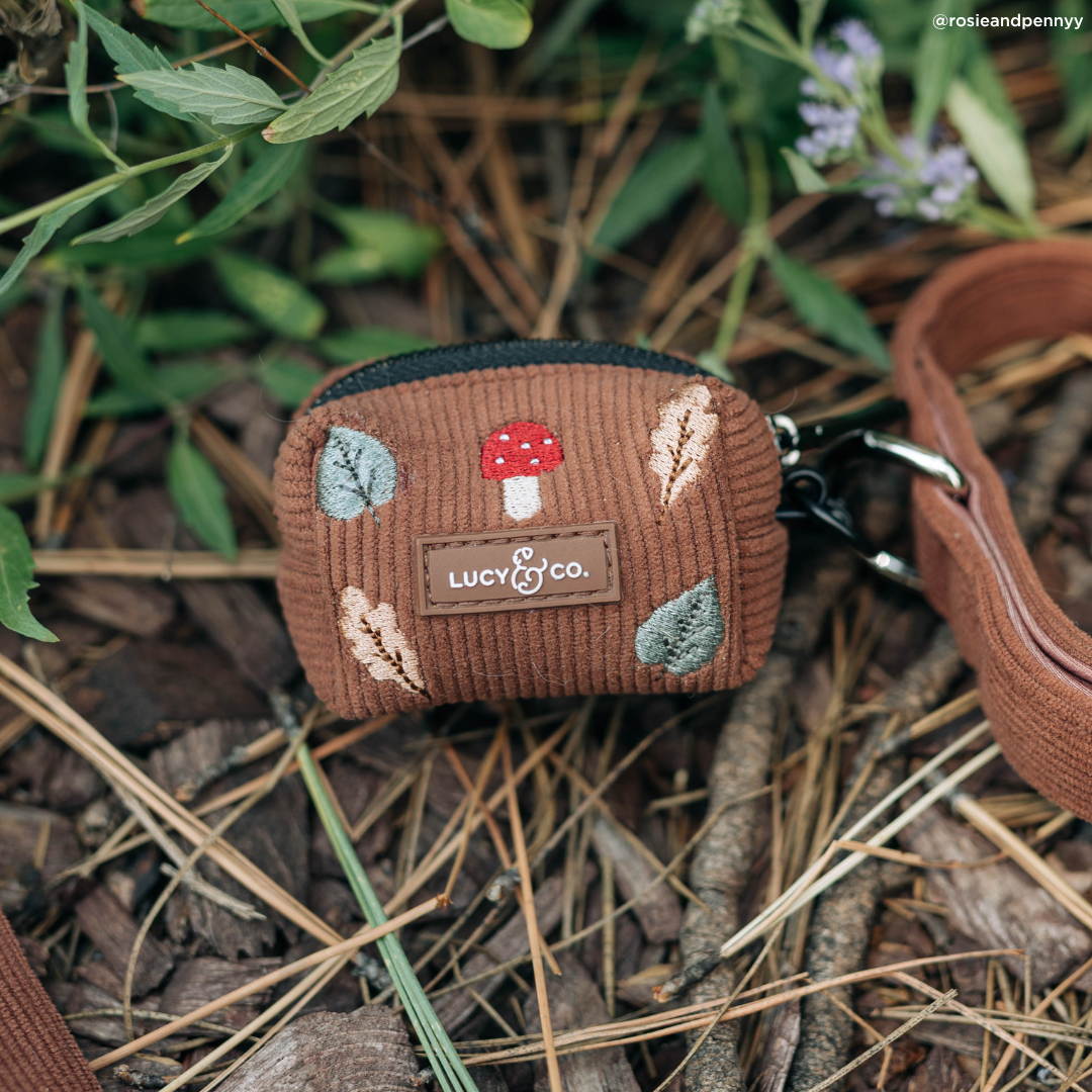 Lucy &amp; Co. - Woodland Wonder Corduroy Poop Bag Holder