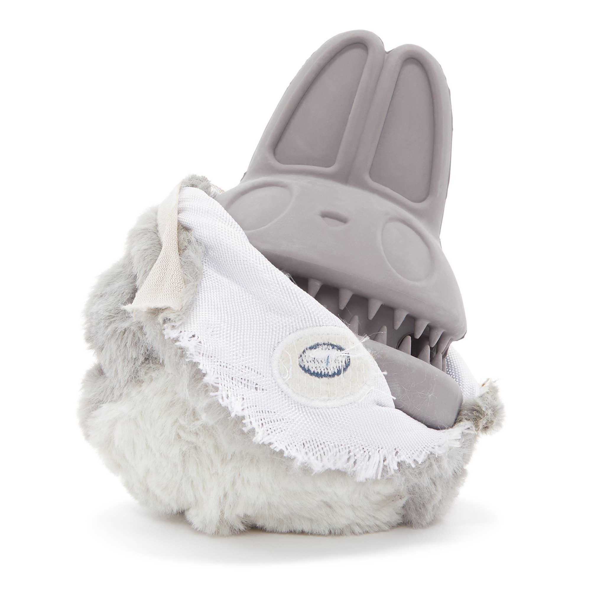BARK Hare Raiser Rabbit Rubber Super Chewer Dog Toy Grey Med – The ...