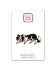Lili Chin Art - Border Collie / Herder Dog Enamel Pin
