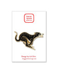 Lili Chin Art - Greyhound / Sighthound Dog Enamel Pin