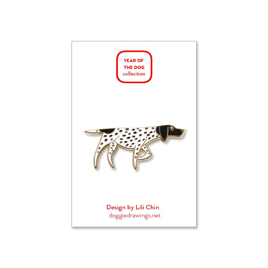 Lili Chin Art - Pointer Dog Enamel Pin