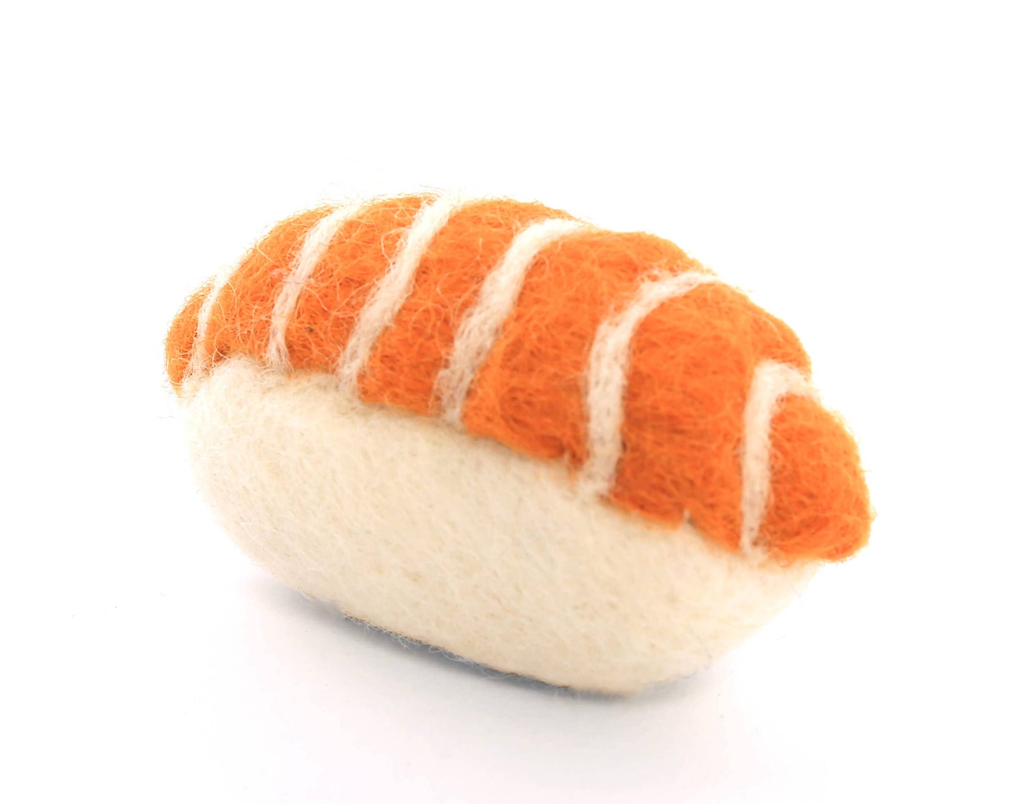 The Foggy Dog - Sushi Cat Toy,  Salmon Nigiri: 3" x 2"