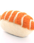 The Foggy Dog - Sushi Cat Toy,  Salmon Nigiri: 3" x 2"